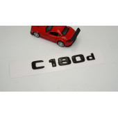 C 180d Bagaj Parlak Siyah ABS 3M 3D Yazı Logo - 2