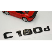 C 180d Bagaj Parlak Siyah ABS 3M 3D Yazı Logo - 3