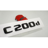 C 200d Bagaj Parlak Siyah ABS 3M 3D Yazı Logo - 1