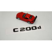 C 200d Bagaj Parlak Siyah ABS 3M 3D Yazı Logo - 2