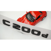 C 200d Bagaj Parlak Siyah ABS 3M 3D Yazı Logo - 4
