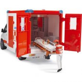 Bruder Mercedes Benz Sprinter Sirenli Ambulans Ve Ekibi 02676 Lisanslı Ürün - 1