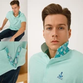 Anemoss Yelken Yeşil Erkek Polo Yaka T-Shirt - 7
