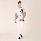 Anemoss Yelken Beyaz Erkek T-Shirt - 5