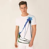 Anemoss Yelken Beyaz Erkek T-Shirt - 7