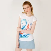 Anemoss Fenerci Kız Beyaz Kadın T-Shirt thumbnail 6