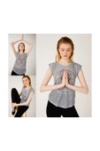 BiggDesign BiggYoga Namaste Gri T-Shirt thumbnail 11