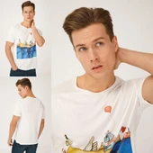 Biggdesign Mr. Allright Man Beyaz Erkek T-Shirt - 6