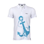 Anemoss Çapa Beyaz Erkek Polo Yaka T-Shirt - 1