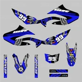 Yamaha WR125X Raceline Design Lacivert Siyah Sticker Set - 2