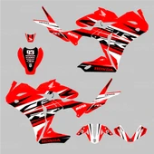 Honda CBR125 R RR Lines Kırmızı Siyah Beyaz Sticker Set - 2