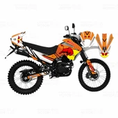 Mondial X-Treme Max 200 i Bull Desing Sticker Set Turuncu - 1