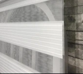 StorBurada Beyaz Pliseli Zebra Stor Güneşlik Perde Sert Plastik Kasalı STB480-PD  Beyaz 100 x 200 thumbnail 5