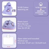 Milk&Moo Çocuk Panço ve Ev Terliği Küçük Deniz Kızı - 8