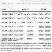 Mercedes W124 W201 W202 W208 W210 için Ön Silecek Kolu Kapağı - 8