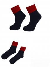 Kadın Kışlık Bot Çorabı Tek Çift 36-41 Numara Kalın Çorap BT-0697 - 2