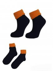 Kadın Kışlık Bot Çorabı Tek Çift 36-41 Numara  Kalın Çorap BT-0697 - 6