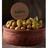 Sağlam Edremit Mevsim Kırma Yeşil Zeytin 500 gr - 1