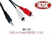 2 Rca-3 5Mm Erkek 1.5M - 1