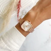 Hemera Gümüş Kadran Rose Metal Kadın Kol Saati thumbnail 1