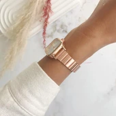 Hemera Gümüş Kadran Rose Metal Kadın Kol Saati thumbnail 2