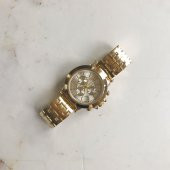 Dione Beyaz Kadran Gold Kordon Kadın Saat thumbnail 3