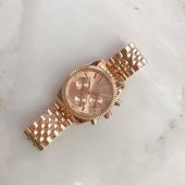 Roma Rakam Kasa Detaylı Rose Gold Kadın Kol Saati - 4