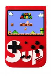 modalonga Kırmızı Sup Mini Atari 400 Oyunlu Gameboy Retro Taşınabilir 2 Oyunculu Oyun Konsolu - 1