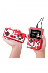 modalonga Kırmızı Sup Mini Atari 400 Oyunlu Gameboy Retro Taşınabilir 2 Oyunculu Oyun Konsolu - 3