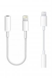 LESGO Iphone 7 8 X Plus Uyumlu Kulaklık Çevirici Lightning Aux Dönüştürücü - 1