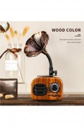 AbaTech Taşınabilir Nostaljik Kablosuz Ses Gramafon Tasarımlı Bombası Extra Bass Bluetooth Hoparlör - 3