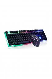 ALKILIÇ Işıklı Oyuncu Klavye Ve Mouse Seti Gaming Set Pg 8017 - 1
