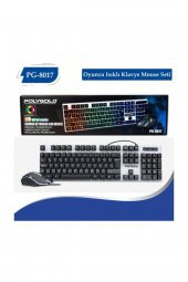 ALKILIÇ Işıklı Oyuncu Klavye Ve Mouse Seti Gaming Set Pg 8017 - 3