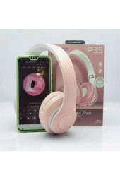 Hooptech Pembe Macaron Set Bluetooth Kablosuz Stereo Kulaklık - 2