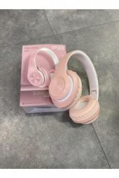 Hooptech Pembe Macaron Set Bluetooth Kablosuz Stereo Kulaklık - 3
