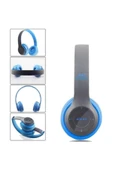 POLYGOLD Yogee P47 Katlanalabilir 2.4+edr Kablosuz Bluetooth Kulaklık Mavi - 3