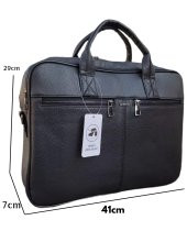 Deri Evrak Çantası Laptop Bölmeli 15.6" 15" inç 3 Gözlü 8683255011599 - 2