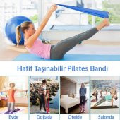 Telvesse Pilates Bandı Yoga Egzersiz Esneme Spor Bandı Yeşil - 4