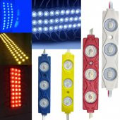 12V 3 Ledli Mercekli Modül Led Renkli 1.5W (1 Adet) - 1