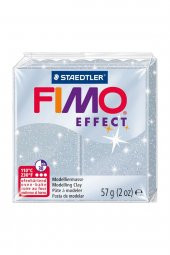 Fimo Effect 8020-812 Modelleme Kili 57 Gram Yaldızlı Gümüş - 1