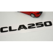 CLA 250 Bagaj Parlak Siyah ABS 3M 3D Yazı Logo - 3