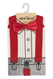 1-9 Yaş Pantolon Askı Papyon Seti - 1