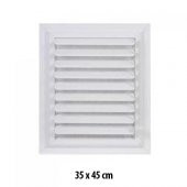 Beyaz Plastik Menfez (Panjur) 35X45 - 1