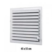 Beyaz Plastik Menfez (Panjur) 45x55 - 1