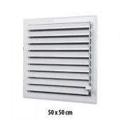 Beyaz Plastik Menfez (Panjur) 50x50 - 1