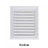 Beyaz Plastik Menfez (Panjur) 55x65 - 1