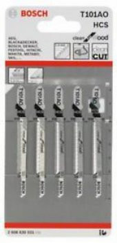 BOSCH Dekupaj Bıçağı CleanforWood T101AO 5´li 2.608.630.031 - 1