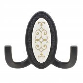 Vestiyer Duvar Askısı Dolap Elbise Askılığı Mat Siyah Metal Askı thumbnail 5