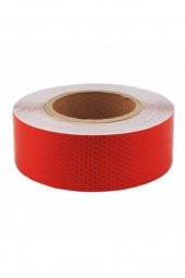 Petekli Desen Kırmızı Fosfor Şerit 5 cm x 25 Metre - 1