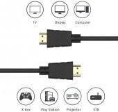 Hdmi Tv Lcd Monitör Erkek Bağlantı Kablosu - 4